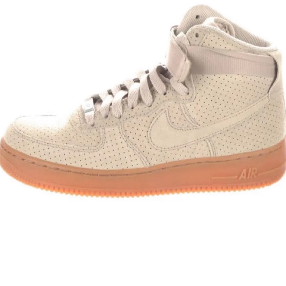 Women’s Nike Air Force 1 High Suede Muslin | Color: Tan | Size: 9